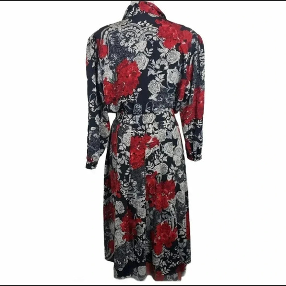 Vintage Koret petites 12 red/black/white 2 pcs‎ skirt + blouse set - Picture 4 of 7